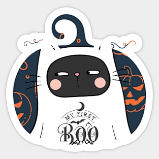 My First Halloween Boo Sticker